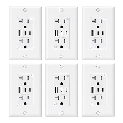 ELEGRP USB Outlets, 20 Amp Wall Outlet by ELEGRP%7CELEGROUP