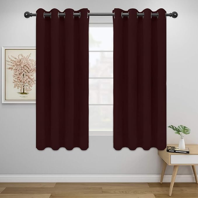 Easy-Going Blackout Curtains for Bedroom, Solid Thermal Insulated Grommet and by Easy-Going