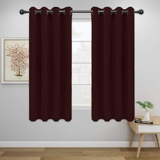 Easy-Going Blackout Curtains for Bedroom, Solid Thermal Insulated Grommet and by Easy-Going