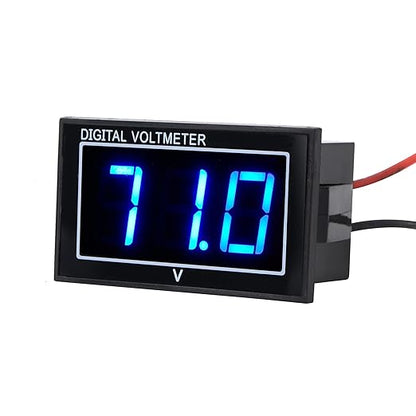 SUPNOVA Waterproof Voltmeter 12V 24V 36V 48V 60V 72V 96V, LED Digital Display by SUPNOVABATTERYMONITOR