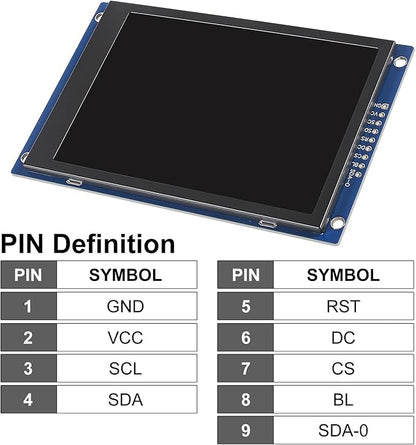 XIITIA 2pcs 3.5" SPI TFT LCD Display Module 320x480 RGB LCD Screen 3.3V ST7796 - Image 4