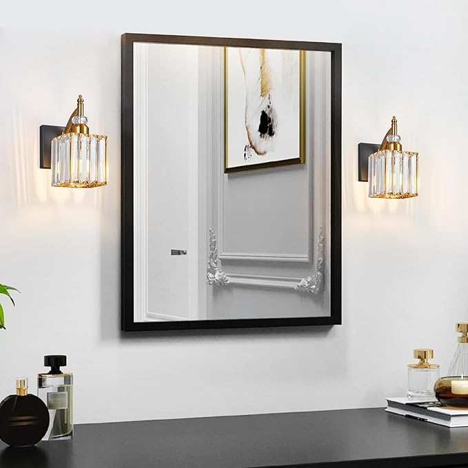 BBLLWJ Modern Wall Sconces Set of Two Black Gold Indoor Wall Mounted Room - Image 7