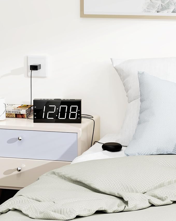 Loud Alarm Clock with Bed Shaker - Image 7