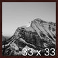Frame It Easy 33 x 33 Merlot Wood Frame by FrameItEasy