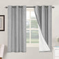 H.VERSAILTEX Primitive Linen Curtains 100% Blackout Curtain Drapes Burlap by HVERSAILTEX