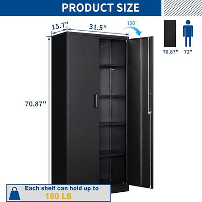Metal Storage Cabinet-71” Tall Steel File Cabinets - Image 3