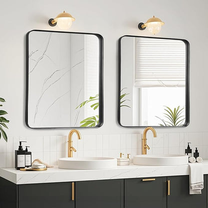 Fabuday Bathroom Mirror with Black Frame - Image 3