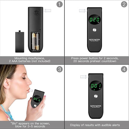 Home Ketosis Breath Analyzer, Professional Ketone Breath Monitoring Meter – - Image 5