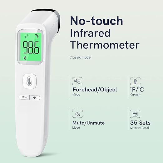 No-Touch Thermometer for Adults and Kids, Fast Accurate Digital Thermometer - Image 2