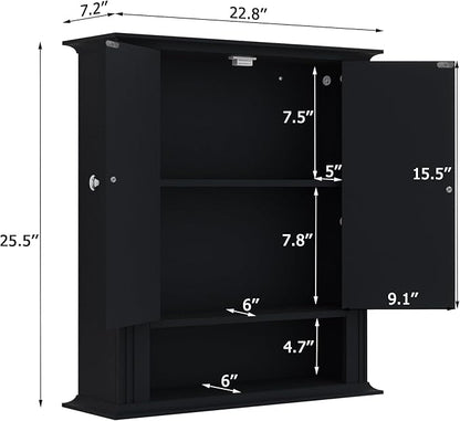 Bathroom Cabinet Wall Mounted| Over The Toilet Storage Cabinet - Image 3