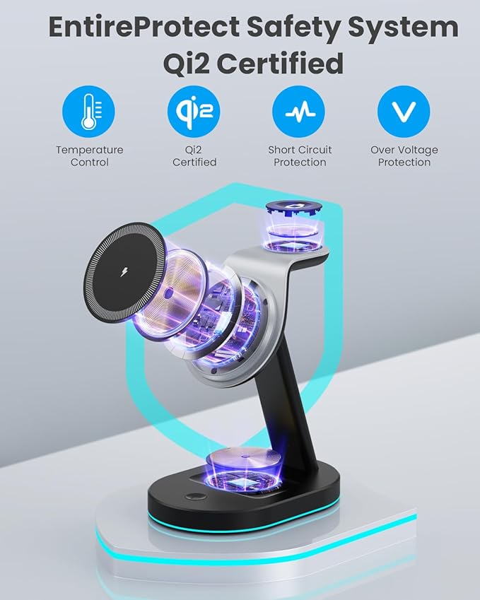 3 in 1 Wireless Charger Charging Station - Image 4