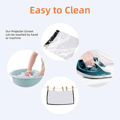 Portable Projector Screen with Stand Outdoor: Camping Projection Screen 80 inch - Image 6