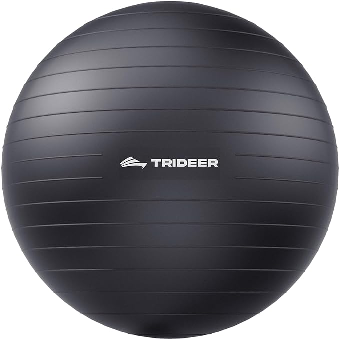 Trideer Exercise Ball for Yoga, Pilates & Fitness – Stability Ball Equipment by Trideer