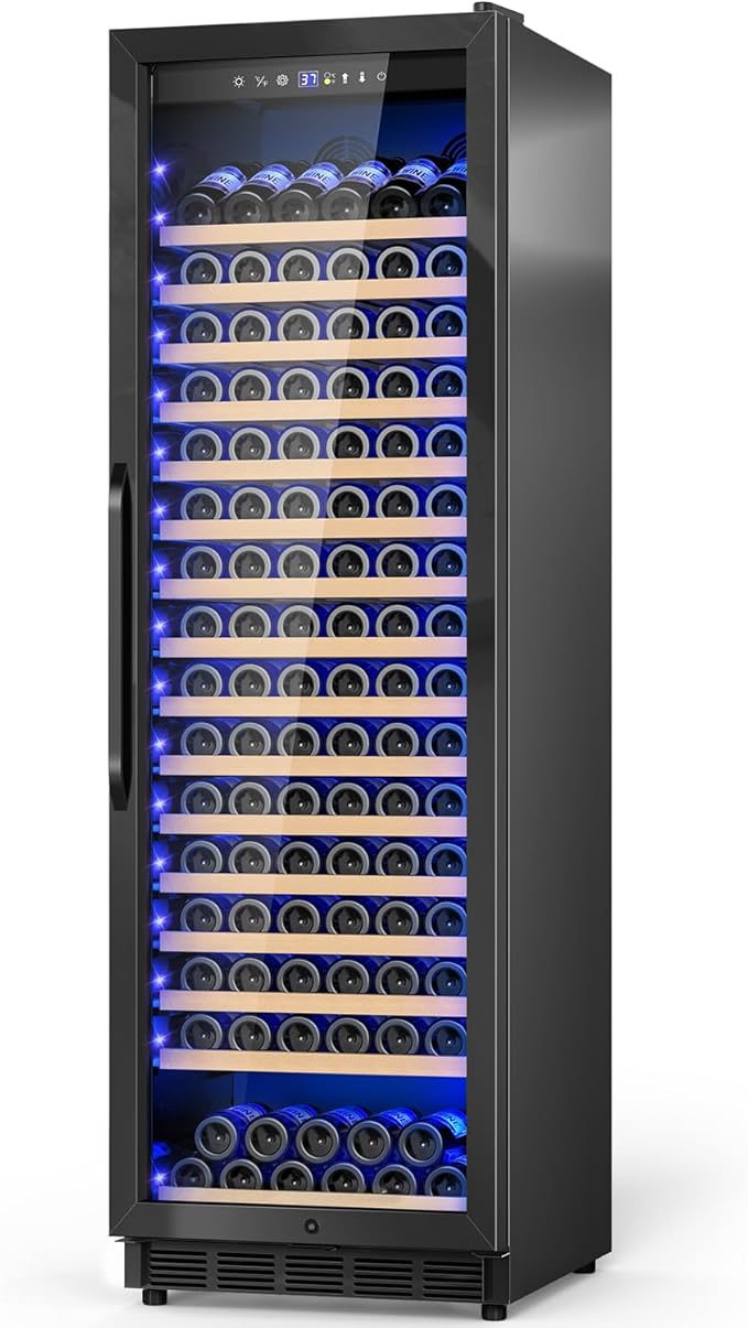 Wine Cooler-Wine Refrigerator 24 Inch Wide Large Freestanding/Built in Wine by Velivi