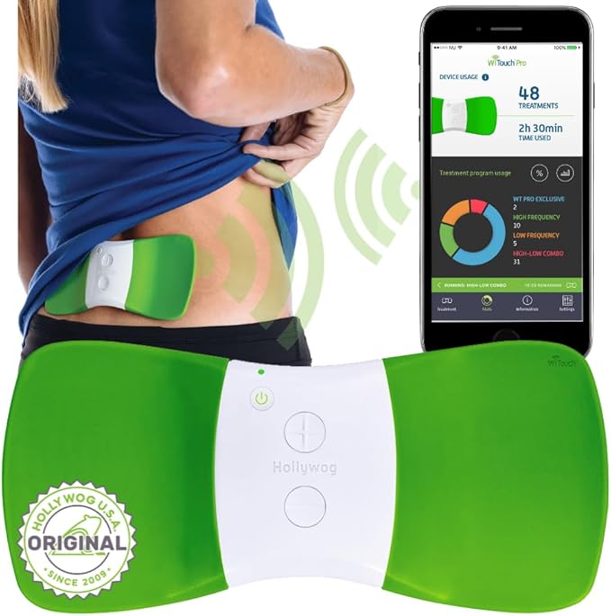 WiTouch Pro Bluetooth TENS Unit – Wireless Lower Back Pain Relief Device | by Hollywog