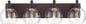 METWET Bathroom Light Fixtures Over Mirror, 4-Light Oil Rubbed Bronze Bathroom by Metwet