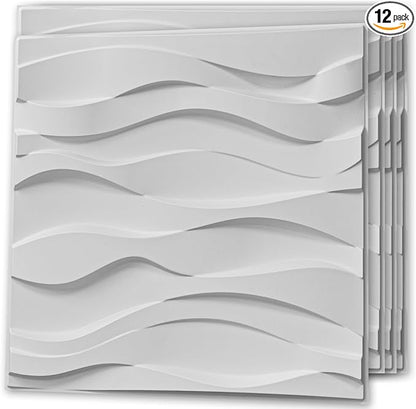 Art3d Decorative 3D Wall Panel, 32 Sq.FT PVC Interior Wall Decor by Art3d
