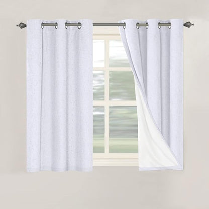 H.VERSAILTEX Primitive Linen Curtains 100% Blackout Curtain Drapes Burlap by HVERSAILTEX