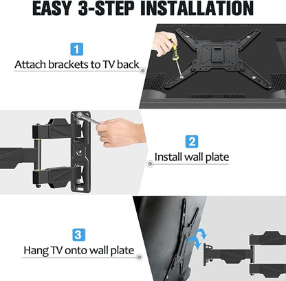 Mounting Dream TV Wall Mount for Most 26-55" TVs, Television Mount Full Motion - Image 9
