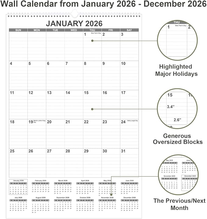 2026 Wall Calendar - Image 2