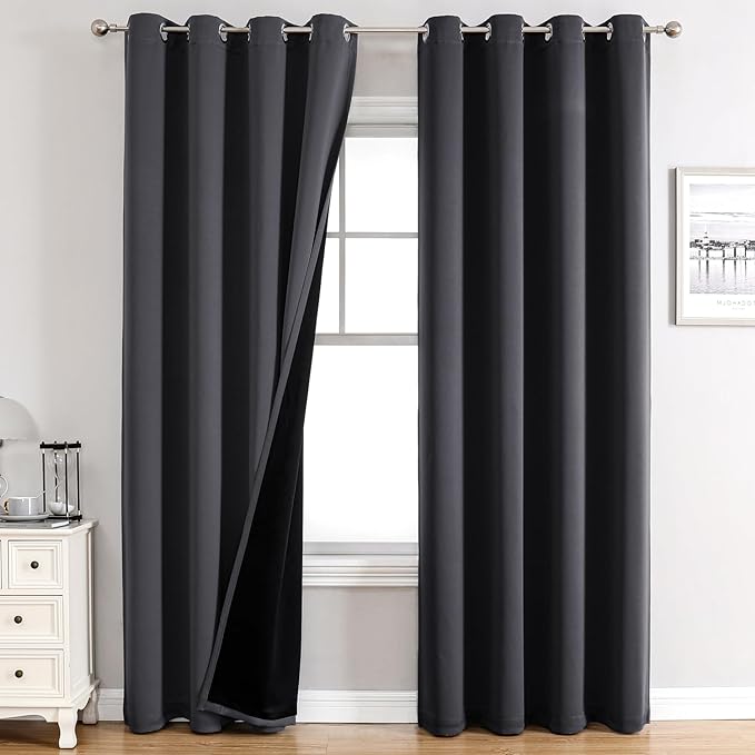 ChrisDowa 100% Blackout Curtains 102 inch Long by ChrisDowa