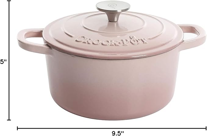 Crock-Pot Artisan Round Enameled Cast Iron Dutch Oven, Pistachio Green - Image 7