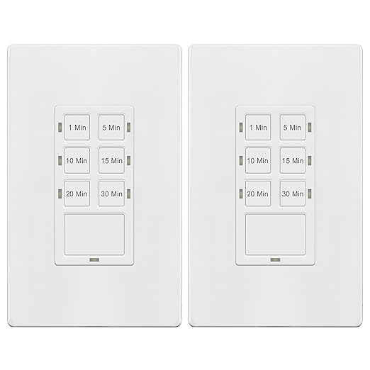 TG 30-Minute No Neutral Wire Countdown Timer Switch, 1-5-10-15-20-30 Min by TG