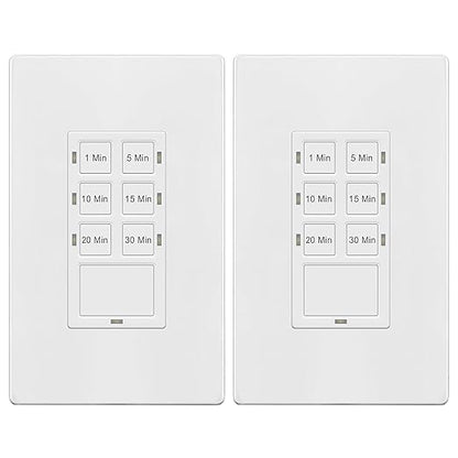 TG 30-Minute No Neutral Wire Countdown Timer Switch, 1-5-10-15-20-30 Min by TG