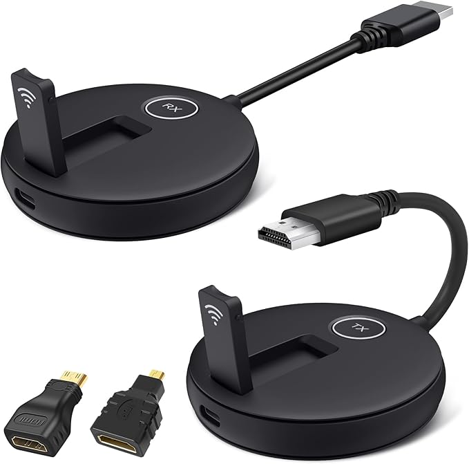 Wireless HDMI Transmitter and Receiver Kit. HDMI Wireless Extender Supports by YUYUNLOMN