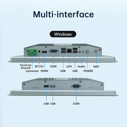 12.1-Inch Industrial Embedded Panel PC, Ratio 4:3 Multi-Touchscreen-Monitor - Image 5