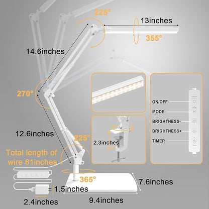 TROPICALTREE Swing Arm Desk Lamp - Image 4