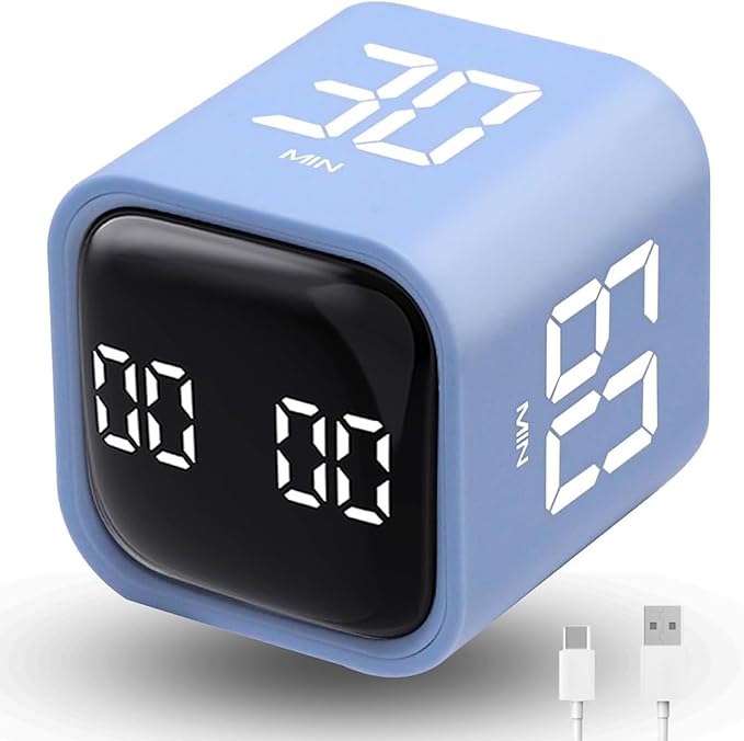 Productivity Timer Flip Gravity Sensor Cube Timer Countdown & Countup, Mute & by LUCKYTIME