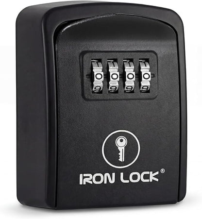 Iron Lock® Key Lock Box Wall Mount – Waterproof Heavy Duty Metal Lock Box by IronLock