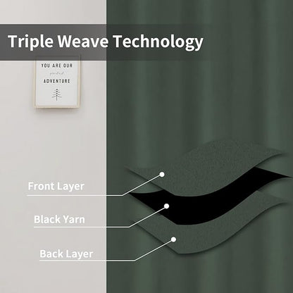 Easy-Going Blackout Curtains for Bedroom, Solid Thermal Insulated Grommet and - Image 3