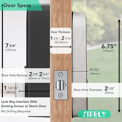 Built-in WiFi Fingerprint Smart Deadbolt - Image 6