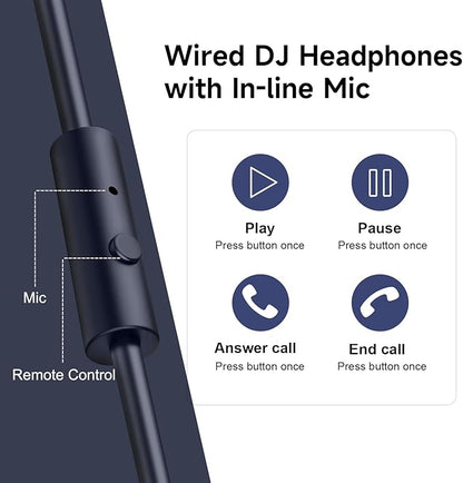 OneOdio Wired Over Ear Headphones Studio Monitor & Mixing DJ Stereo Headsets - Image 4