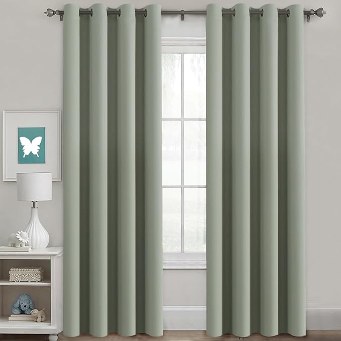 H.VERSAILTEX Window Treatment Blackout Thermal Insulated Room Darkening Solid by HVERSAILTEX