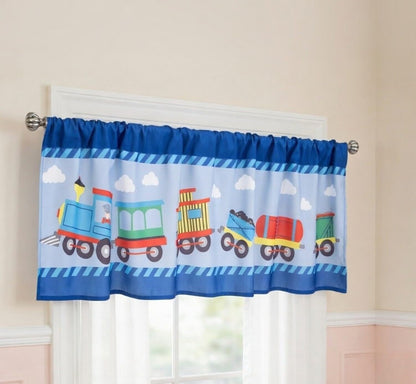 EVERYDAY KIDS Nursery Window Valance - Choo Choo Train