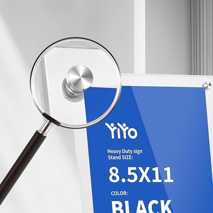 YIYO Sign Stand Poster Stand，adjustable heavy duty pedestal Sign Holder Floor - Image 3