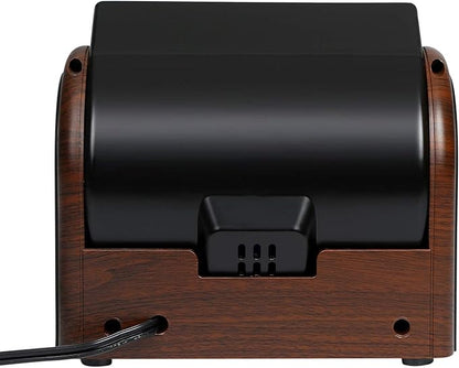 POOCCI Desk Fan Personal Quiet Powerful Small Table Fans Retro Bladeless Fans - Image 2