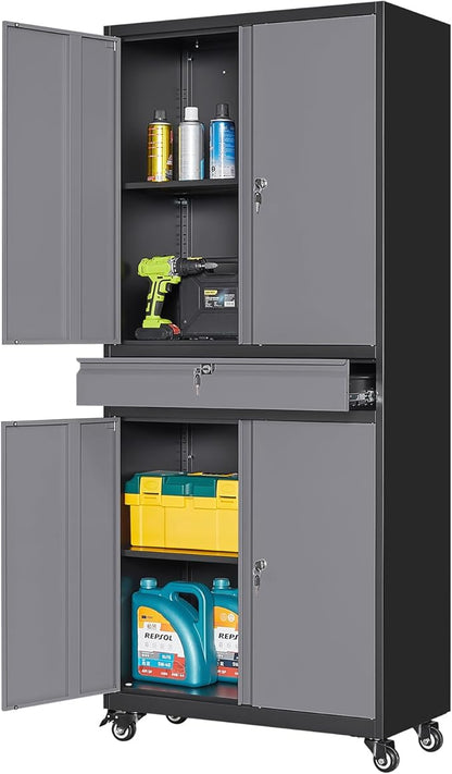 Yizosh Metal Garage Storage Cabinet by Yizosh
