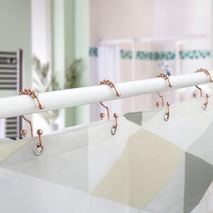 Shower Curtain Hooks, Goowin Shower Curtain Rings, Stainless Steel Shower - Image 2
