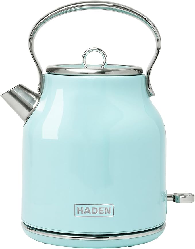 Haden Heritage 1.7 Liter Stainless Steel Electric Kettle, Hot Water Kettle by HADEN