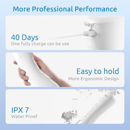 Water Flosser 6 Modes & IPX7 Waterproof Rechargeable Oral Irrigator Water Teeth - Image 6