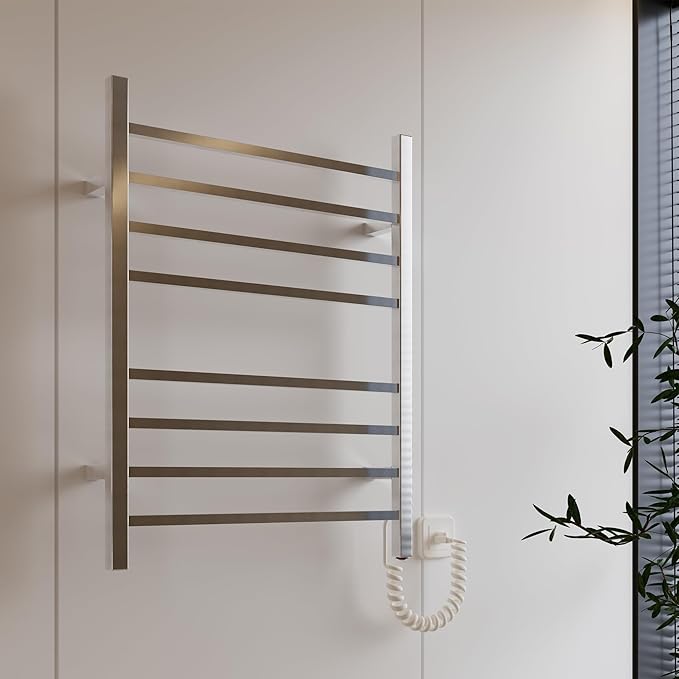 HEATGENE Towel Warmer, Heated Towel Warmer Rack, Wall-Mounted Hardwired/Plug-in - Image 7