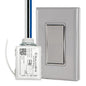RunLessWire Single Pole Battery-Free DIY Wireless Light Switch Kit 150ft RF by RunLessWire
