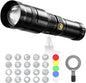 Alluneitter 40W LED Photography Flashlight Aluminum, Professional Imaging Lens by Alluneitter
