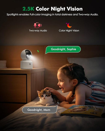 2.5K 4MP Pan/Tilt Security Camera Indoor - Image 7