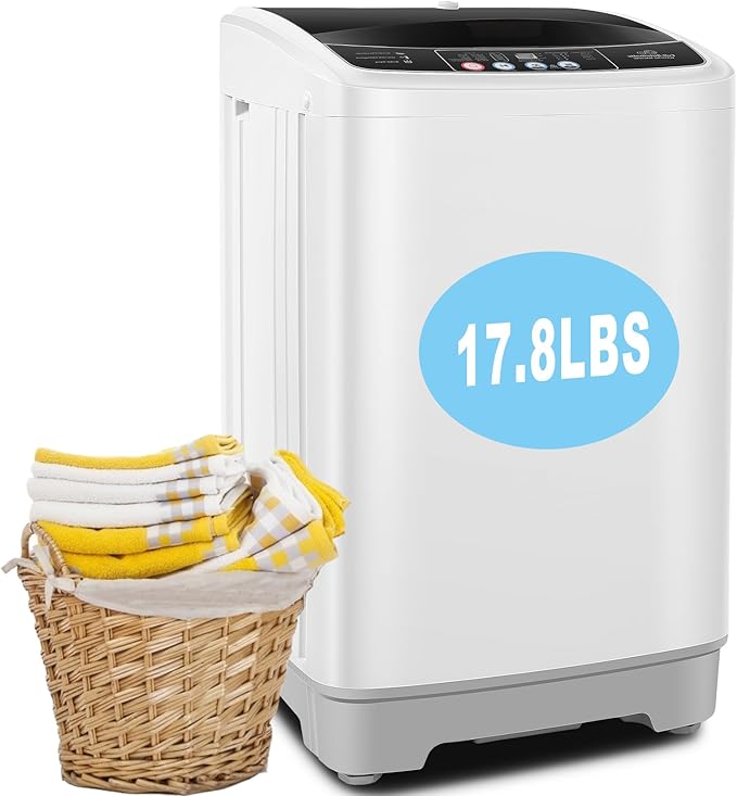 17.8Lbs Portable Washing Machine Nictemaw Portable Washer, 2.3 Cu.ft Washer and by Nictemaw