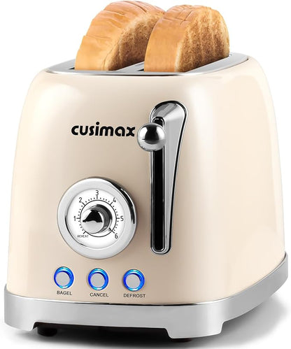 CUSIMAX Toaster 2 Slice with Extra Wide Slots by CUSIMAX